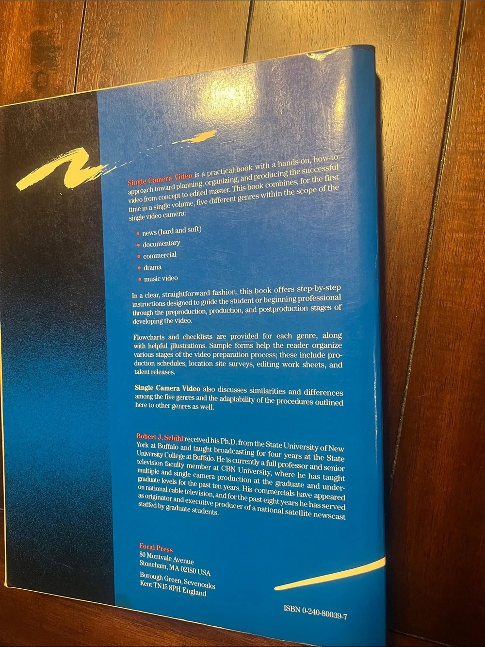 Blue Video Guide Book - Single Camera Video